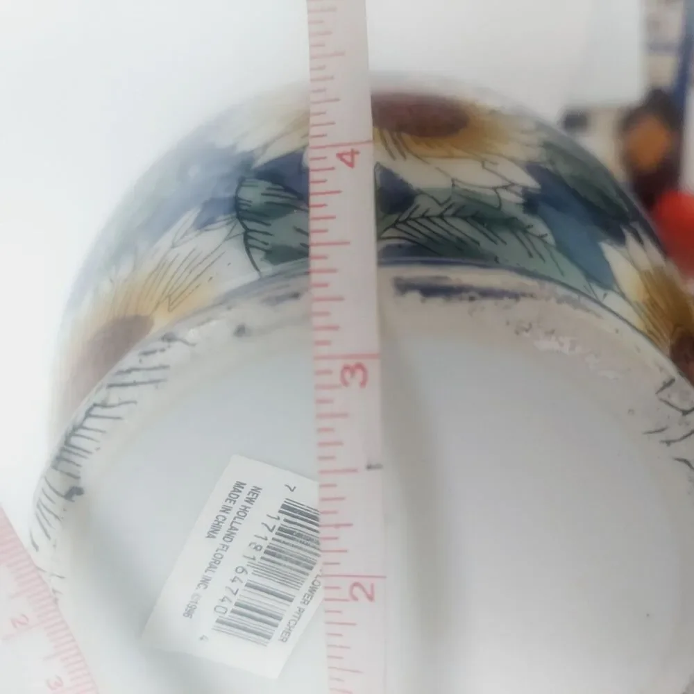 Sunflower Ceramic Pitcher 6.5